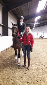 Jinke Koopmans en Horses2fly Coelenhage`s Ferro reserve kampioen L2 dressuur